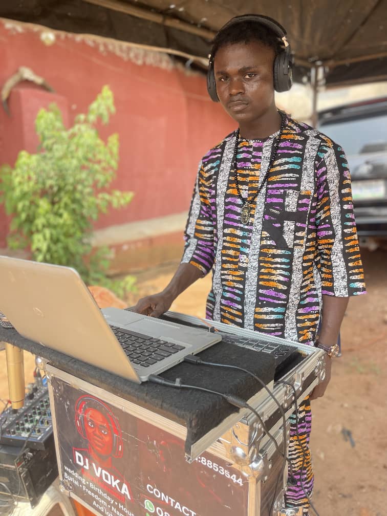 DJ VOKA performing at an event in Benin City, Nigeria